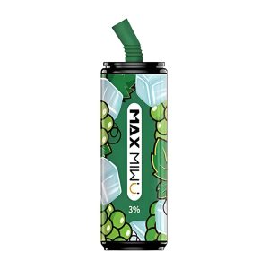 Max Miwu Coke Tin Disposable E-cigs  Juicy Green Grapes 3600 Puff 600mah