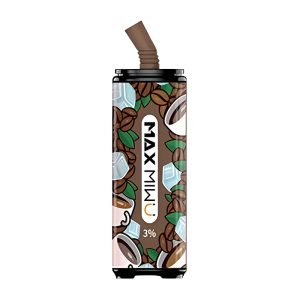 Max Miwu Coke Tin Disposable E-cigs  Raw Coconut Latte 3600 Puff 600mah