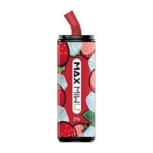 Max Miwu Coke Tin Disposable E-cigs  Vitality Strawberry 3600 Puff