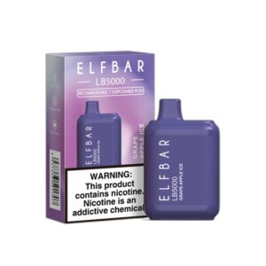 ELF BAR LB5000 Disposable 5000 Puffs Grape Apple Ice 14ml