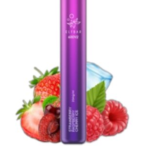 ELF BAR 600V2 Disposable 600 Puffs Strawberry Raspberry Berry Ice